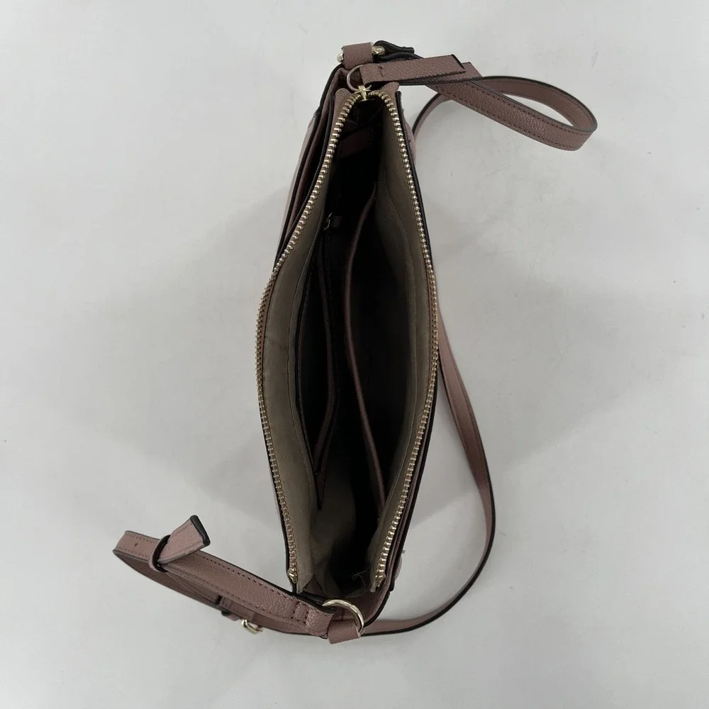 Nine West Shayden Jet Set Crossbody Begonia Dusty Rose‎ Mauve Pastel Pink Bag
